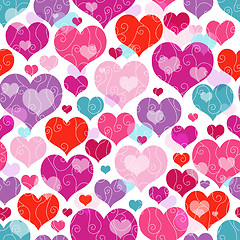 Image showing Seamless valentine pattern