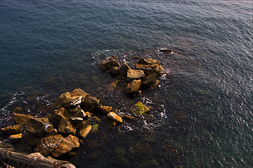 Image showing  abstract rock water   and coastline 