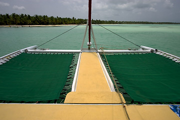 Image showing  froth cloudy   boat 