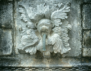 Image showing Antique water fountain