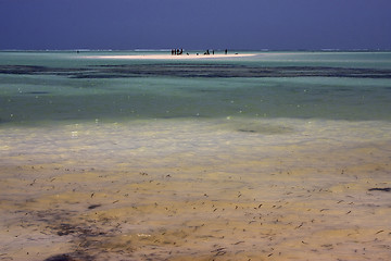Image showing people beach and sea