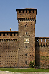 Image showing tower castle brick  old brown