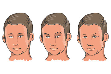 Image showing Three Facial Expressions