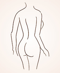 Image showing Female Body Silhouette