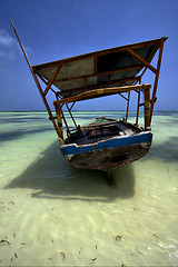 Image showing  rope sand and sea