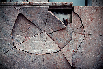 Image showing  abstract broken wall vaduz 