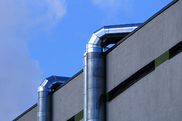 Image showing Metal  pipes