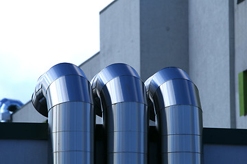 Image showing Metal pipes