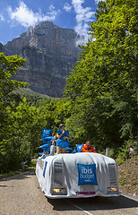 Image showing Ibis Budget Truck During Le Tour de France