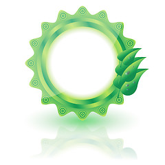 Image showing green bio label