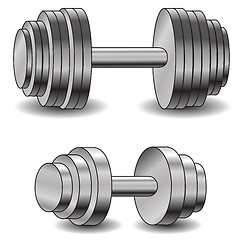 Image showing two dumbells
