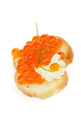 Image showing Red Caviar Snack