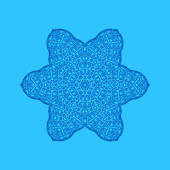 Image showing Blue background with abstract shape