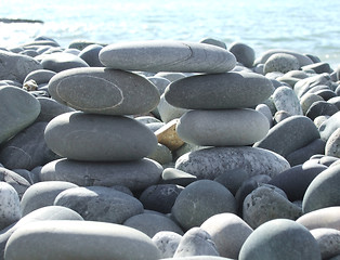 Image showing pebble bridge