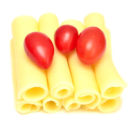 Image showing cheese and tomatoes
