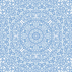 Image showing Abstract blue pattern on white