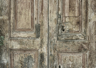 Image showing Old Italian door