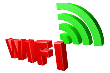 Image showing wifi text