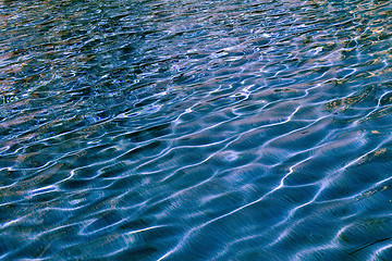 Image showing Clear blue water