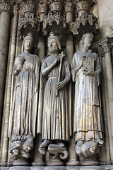 Image showing Medieval gothic statues