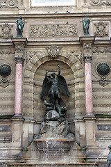 Image showing Fountain Saint-Michel, Paris