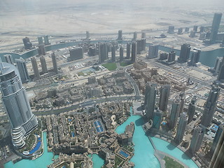 Image showing Dubai aerial view