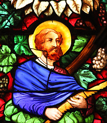 Image showing Apostle, stained glass