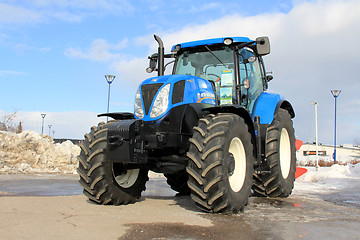 Image showing Blue New Holland Agricultural Tractor