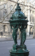 Image showing Wallace fountain, Paris