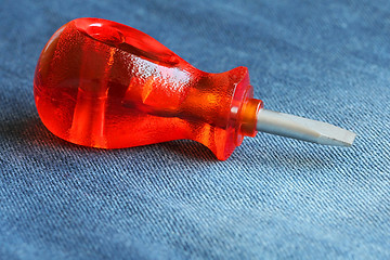 Image showing Screwdriver with Red Handle