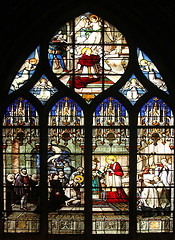 Image showing St. Aloysius Gonzaga receiving first communion from the hands of Saint Charles Borromeo