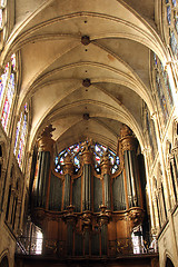 Image showing Pipe organ of the church of St. Severin in Paris