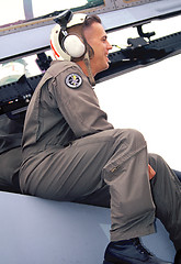 Image showing Fighter pilot.