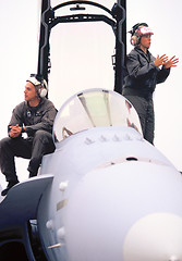 Image showing Fighter pilot.