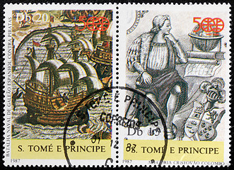 Image showing Columbus Stamps