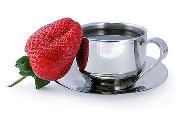 Image showing Strawberry and Coffee