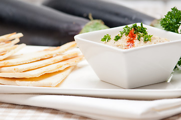 Image showing moutabal baba ghanoush eggplant dip