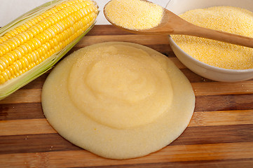 Image showing polenta corn mais flour cream