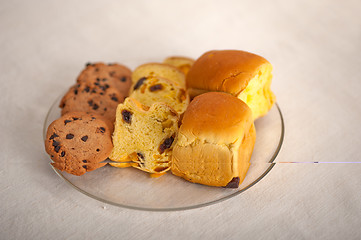 Image showing selection of sweet bread and cookies