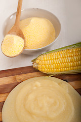 Image showing polenta corn mais flour cream