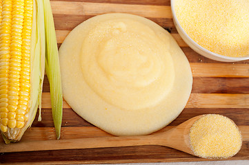 Image showing polenta corn mais flour cream