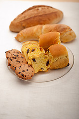 Image showing selection of sweet bread and cookies