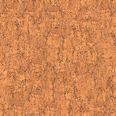 Image showing Seamless Texture of Red Decorative Plaster Wall.