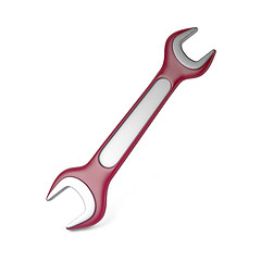 Image showing Wrench Isolated on White.