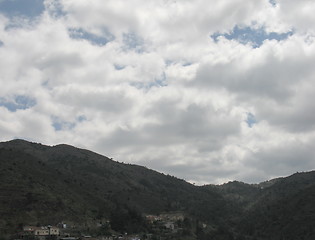 Image showing Mountainous clouds. Cyprus