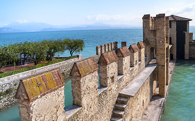 Image showing Garda lake Fortification in Sirmione