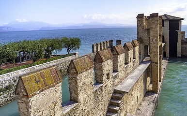 Image showing Garda lake Fortification in Sirmione