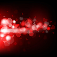 Image showing background with beautiful hearts