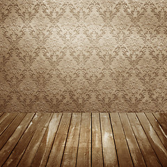 Image showing room with old wallpaper