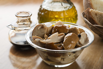 Image showing Canned mushrooms